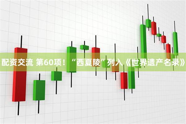 配资交流 第60项！“西夏陵”列入《世界遗产名录》
